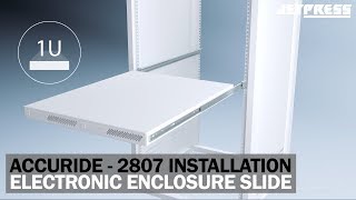 How to Install the Accuride 2807 Electronic Enclosure Drawer Slides [upl. by Llertak349]