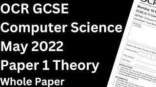 Ace Your GCSE Computer Science Exam with the 2022 Paper 1 Theory [upl. by Ahtnicaj]