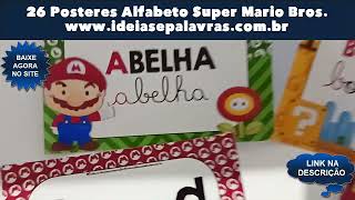 26 Pôsteres do Alfabeto Super Mario 4 Tipos de Letras para Educação Infantil ideiasepalavras [upl. by Ayotal477]