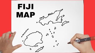 How To Draw Map Of Fiji [upl. by Harl]