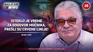 INTERVJU Dejan Lučić  Isteklo je vreme za dogovor moćnika prešli su crvene linije 1032023 [upl. by Elicul419]