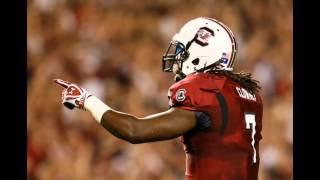 Jadevon Clowney hardest hit in college football history [upl. by Tatman]