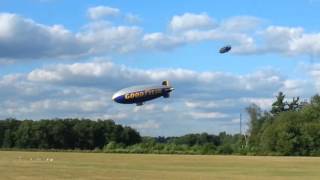 2 Goodyear Blimps at Wingfoot Lake [upl. by Ecnarf]