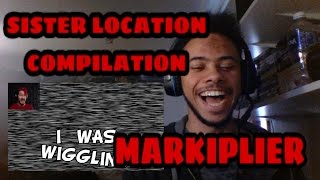 SISTER LOCATION COMPILATION REACTION  Markiplier FNAF Compilation [upl. by Ameerak]