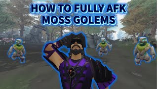 Minimal Gear Setup to Fully Afk Moss Golems  RuneScape 3 [upl. by Cindy]