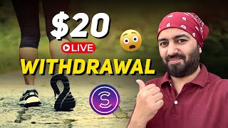 LIVE PROOF 🤑How to Withdraw 🤩 Dollars from Sweat Coin APP [upl. by Animor]