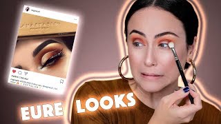 Ich schminke Zuschauer Looks nach 😂🤯Instagram Makeup Look 🔥Hatice Schmidt [upl. by Rhonda]