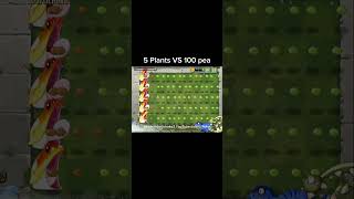 shorts 5 Plants VS 100 Pea pvz2plantsvszombies plantsvszombies2 pvz pvz2 game [upl. by Yeliw547]