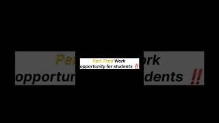 Part Time Work For Student ।।trend explore shorts business digital trend [upl. by Ludovick477]