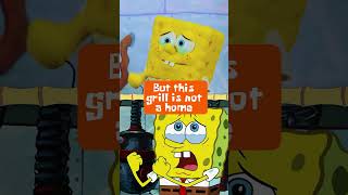 spongebob and mr krabs sing quotthis grill is not a homequot 🥺 as puppets shorts [upl. by Aisekal]