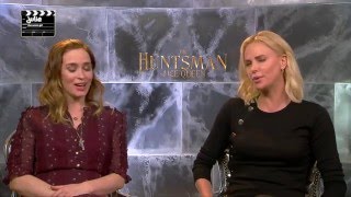 Interview The Huntsman and Ice Queen Charlize Theron Emily Blunt [upl. by Idalina975]