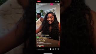 Reginae Carter Goes Live 6152023 [upl. by Etnaled]