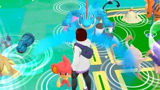 Wow I Got Fully Evolved Rare Water type pokemon in pokemon go [upl. by Mastrianni]