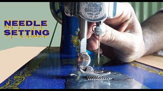 Sewing Machine Needle Setting  How To Change Needle In Sewing Machine  Sewing Machine Adjustment [upl. by Dorcas117]