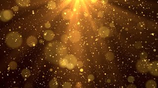 Flying Golden Sparkles Flare and Rays Background Effect I Golden Particles Looped Free Version I [upl. by Annadiane]