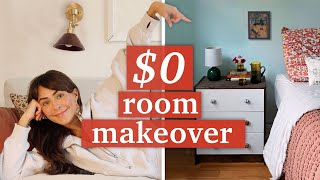 How to do a Bedroom Makeover without buying ANYTHING new [upl. by Janek]