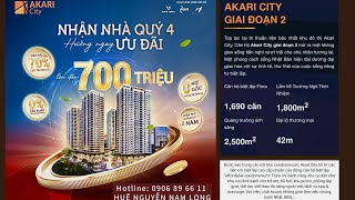 AKARI CITY GIAI ĐOẠN 2 THÁNG 092024  SẴN SÀNG BÀN GIAO [upl. by Ruffin]