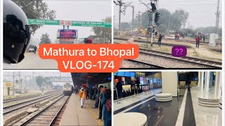 Mathura railway track repairing  Mathura to Indore  12th fail  Travel Vlog dailyvlog vlogger [upl. by Nomead]