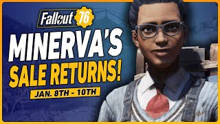 Fallout 76 Minerva Sale Location  January 8th  10th [upl. by Kowatch14]