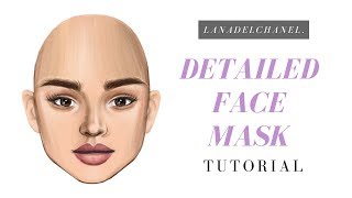 DETAILED FACE MASK  Stardoll Face Tutorial  LanaDelChanel [upl. by Gladdie827]