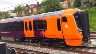 Several passenger trains speeding past Kensal Green station [upl. by Frederic652]