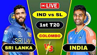 🔴 India vs Sri Lanka 1st T20 Match 2024  Ind vs Sl Watch  Today 1st T20 Score Commentary [upl. by Gypsy68]