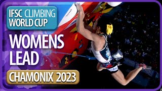 Lead Finals  Chamonix  Womens  2023  IFSC World Cup [upl. by Ardnuahs]