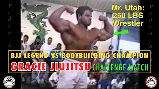 Gracie Jiujitsu vs Bodybuilding Wrestler  Size vs Skill [upl. by Vernita]