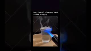 Burning effect on a plastic cup filled with water [upl. by Aseuqram]