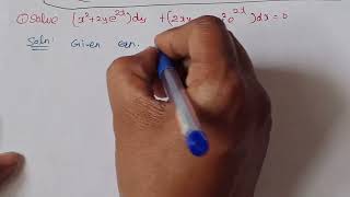 Exact differential equations  condition for exactness  problem1 Tamil [upl. by Anairotciv]