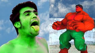 Red Hulk Vs Green Hulk Transformation With Doritos  Hulk smash action film [upl. by Denton]