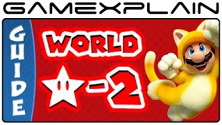 Super Mario 3D World  World Star2 Green Stars amp Stamp Locations Guide amp Walkthrough [upl. by Erroll616]