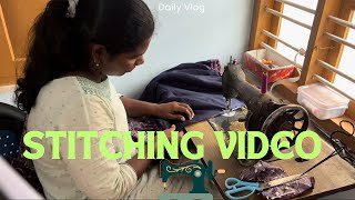 New stitching video 🤗🎀 skirt🪡🧵 sruthysvlogs stichingvideo newvlog malayalamchannel [upl. by Bruis]