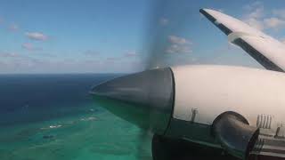 Takeoff from Mangrove Cay in a LeAir Embraer 110 [upl. by Zitella289]