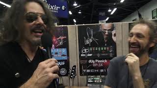 Richie Kotzen with Tech 21 at NAMM 2020 [upl. by Aisatsanna]