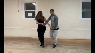 salsa class in Nyack New York advance beginner turn pattern 9424 [upl. by Aneet448]