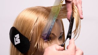 How To Cut a Textured Bang  Step by Step [upl. by Leanor]