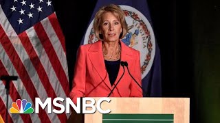 Unique Security Detail For Betsy DeVos To Cost Tax Payers Millions  Hallie Jackson  MSNBC [upl. by Adai]