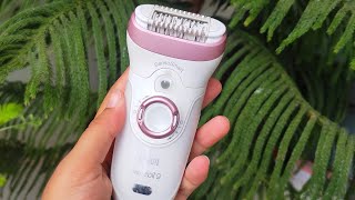 BrAun Silkepil 9 Epilator Machine Review Easy amp Quick Way to remove Hair At Home by Tejasviny [upl. by Yenolem]