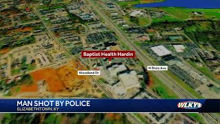 Police Man with firearm shot by officer at Hardin County hospital [upl. by Felicity]