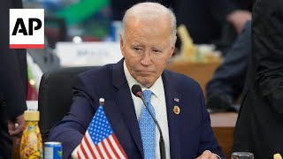 Biden urges G20 leaders to support Ukraines sovereignty increase pressure on Hamas [upl. by Ottie]