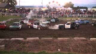 Madoc Fair Demolition Derby Mini Heat 3 [upl. by Aimahs395]