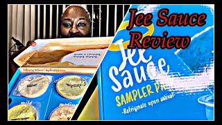 JEE SAUCE AVOCADO amp ALMOND DIPPING SAUCE REVIEW  FREE SAMPLES‼️ LETS TASTE jee sauce almond [upl. by Rains]