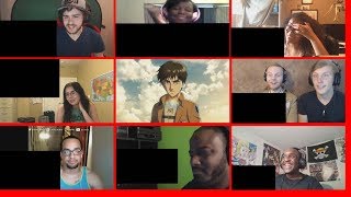 Attack On Titan Season 3 quotOpening Themequot Reaction Mashup [upl. by Aneloaup]