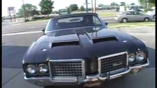 1972 Oldsmobile Cutlass Custom dual quotXquot pipe and Magnaflows by Kinneys [upl. by Ahsropal]