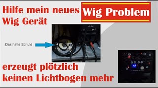 Das WIG Schweißgerät zündet nicht es entsteht kein Lichtbogen woran kann das liegen Fehlersuche [upl. by Ennairek]