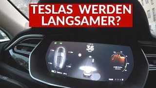 Tesla Model S Slow Mode Test  Reifenwechsel [upl. by Aneek]