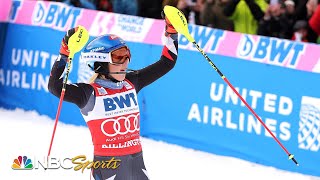 Mikaela Shiffrin surges to 90th World Cup win by 33 seconds over Vlhova in Killington  NBC Sports [upl. by Yatnahs93]