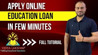 How to apply Education Loan Online through Vidya Laxmi Portal Full process explained [upl. by Aisirtap594]