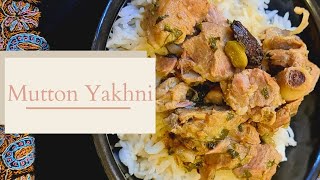 Kashmiri Mutton Yakhni  Maaz Yakhni  Mutton Curry cooked in curd  Family recipe  मटन यखनी [upl. by Magill916]